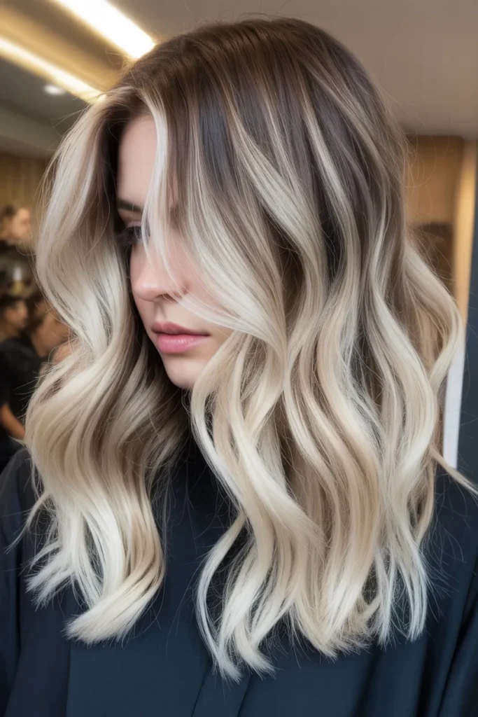 Ash Blonde Balayage for a Modern Look