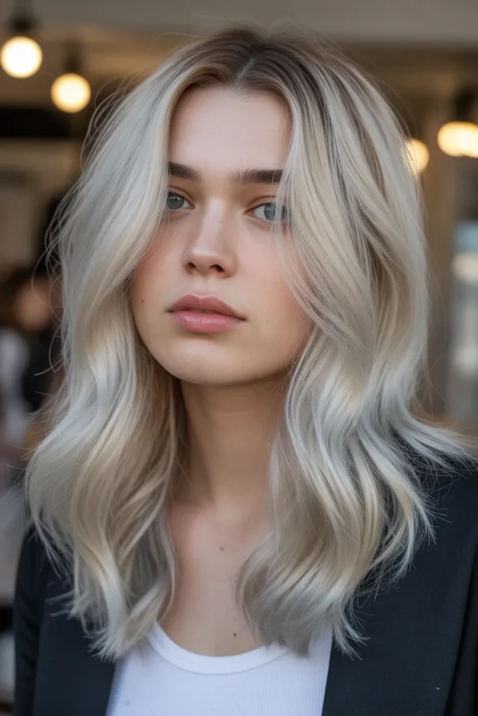 Ash Blonde with Silver Undertones