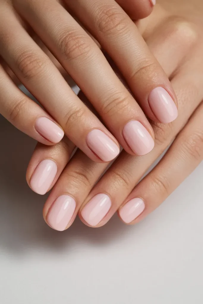 Baby Pink Matte Nails