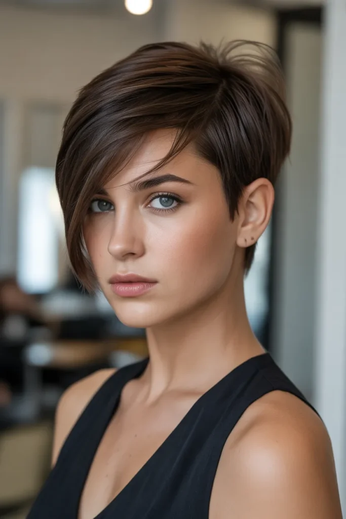 Bold Pixie with Asymmetrical Cut