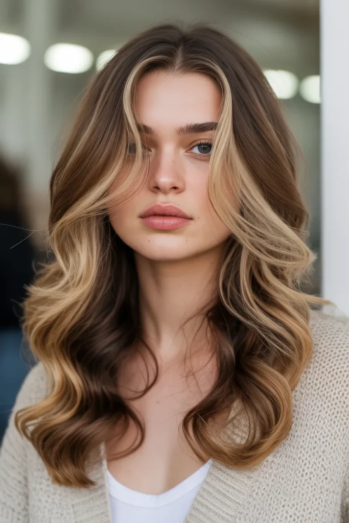 Caramel Blonde and Espresso Brown Calico Hair