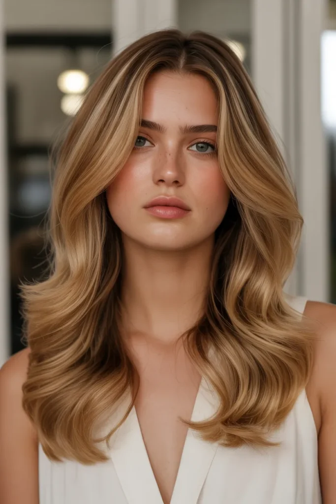 Caramel Blonde with Warm Blend