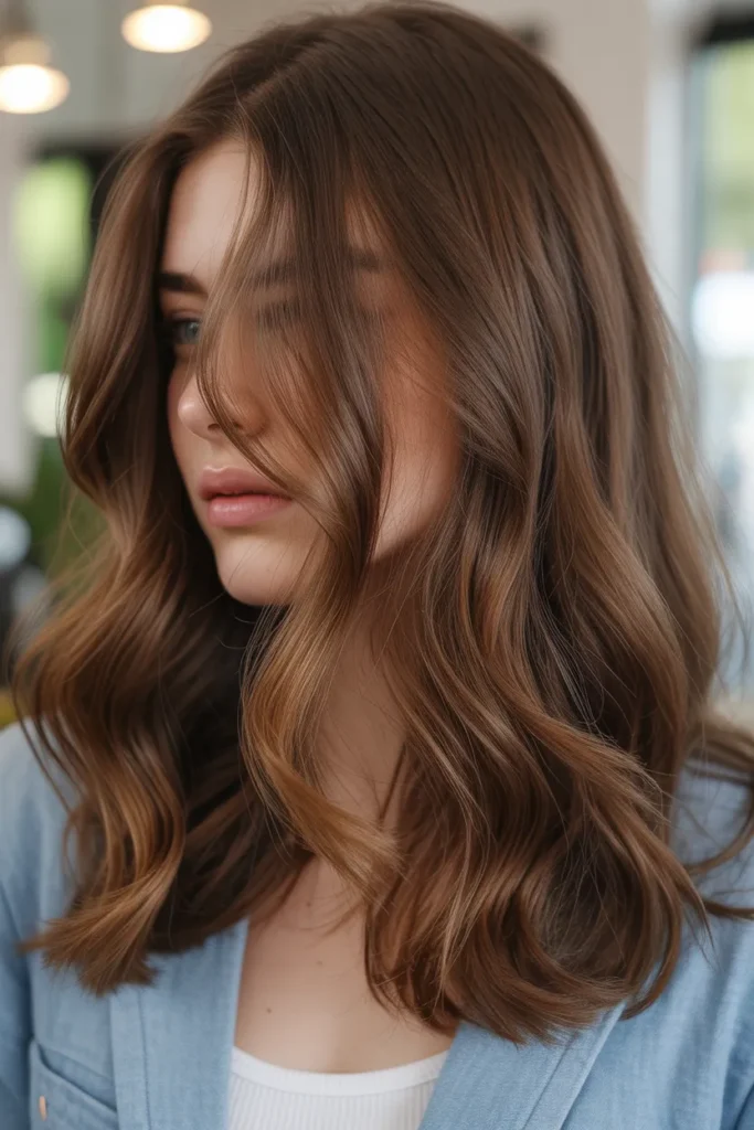 Chestnut Brown with Soft Balayage