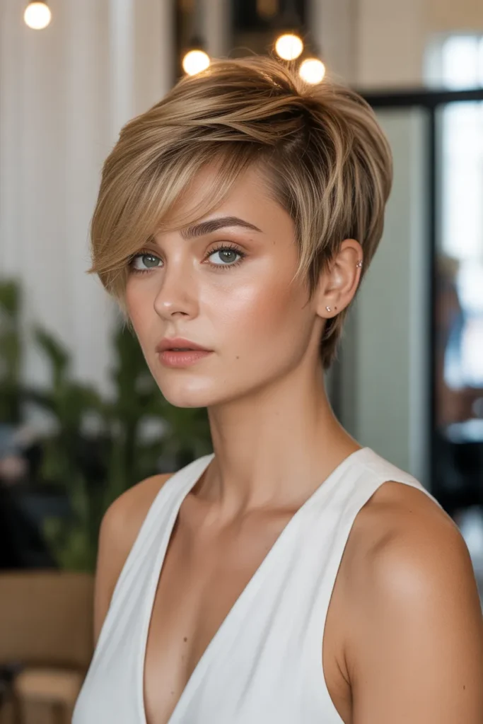 Chic Pixie with Natural Volume