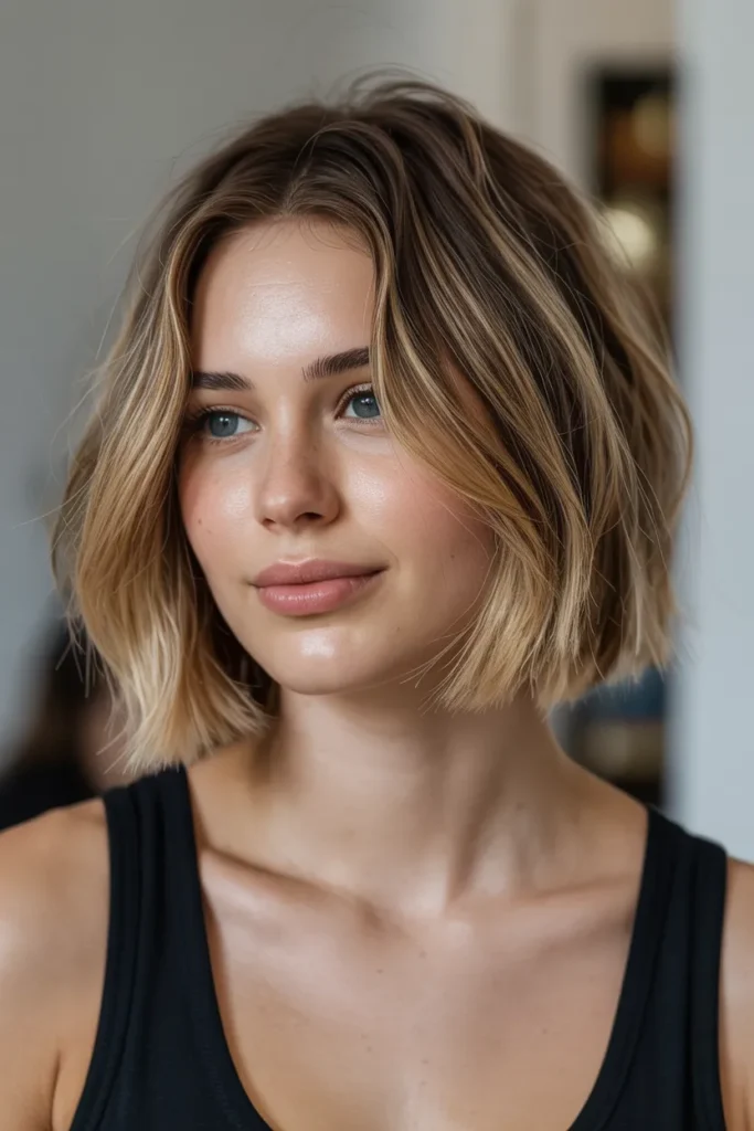 Chin-Length Bob with Slight Texture