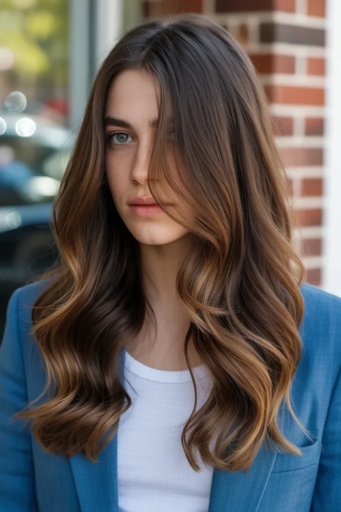 Chocolate Brown with Caramel Ombre