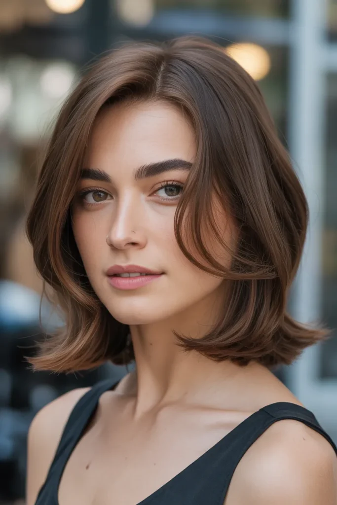 Classic Medium Cut with Face-Framing Layers