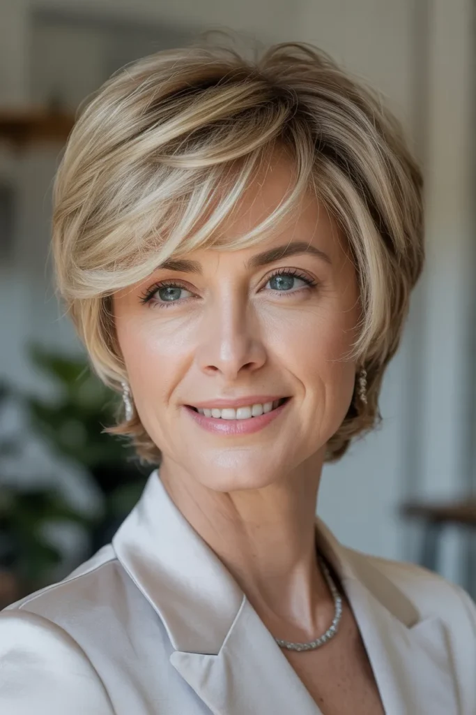 Classic Short Crop with Wispy Layers