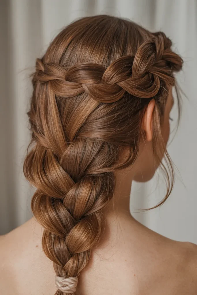 Classic Three-Strand Braid with a Twist