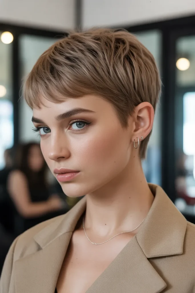 Contemporary Pixie with Defined Shape