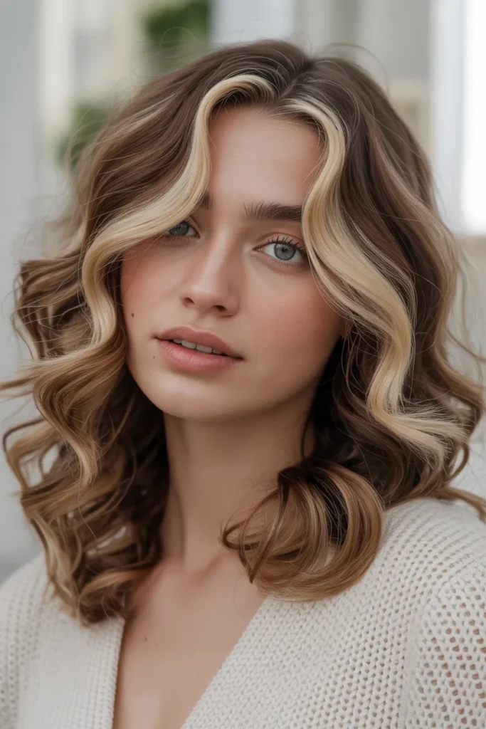 Creamy Blonde and Cocoa Brown Calico Look