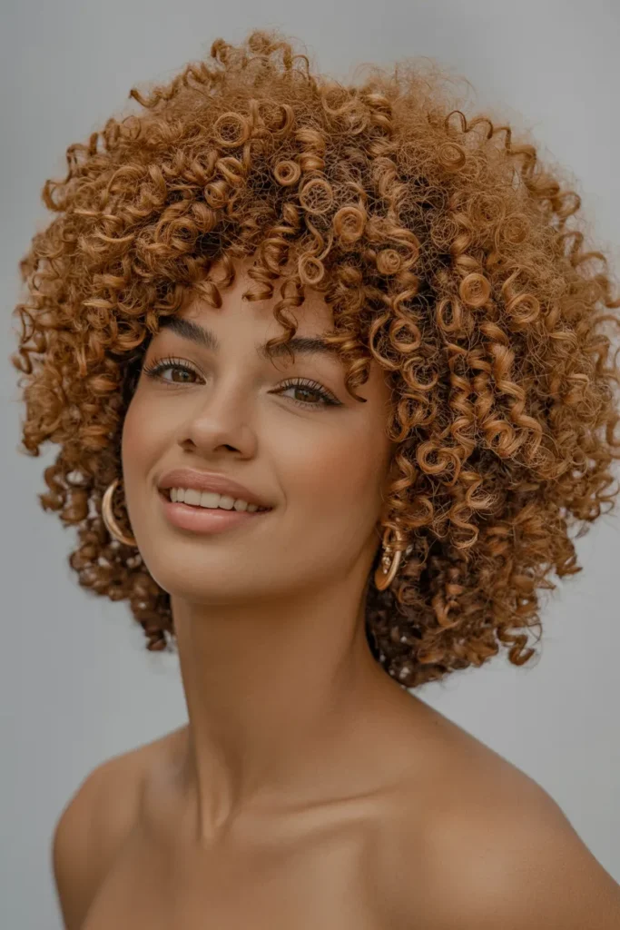 Curly Afro Style