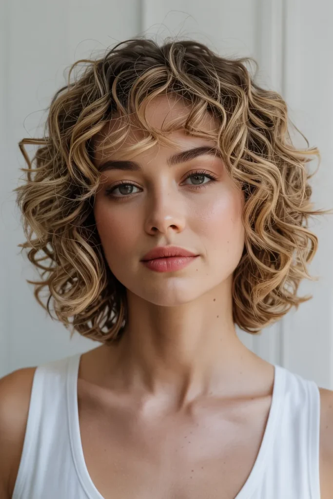 Curly Lob (Long Bob)