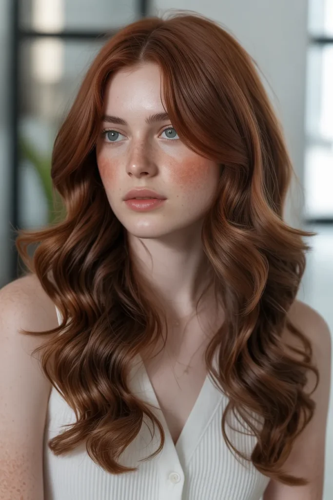 Dark Auburn Brunette with Warm Depth