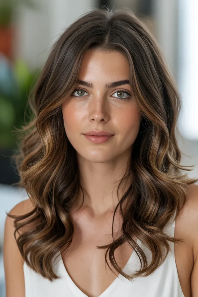 Dark Brown with Warm Toffee Highlights