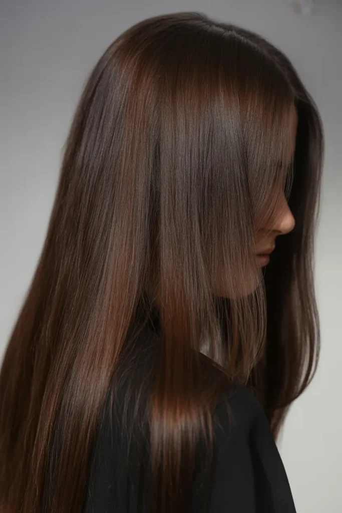 Dark Mocha Brunette with Glossy Finish