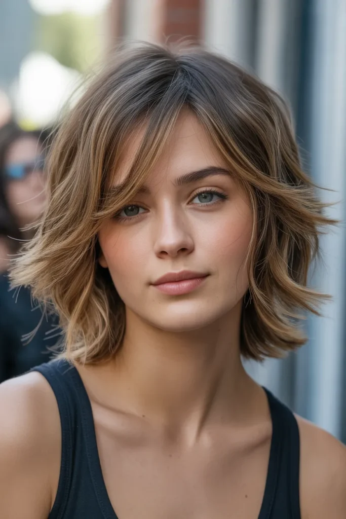 Edgy Shag with Choppy Ends