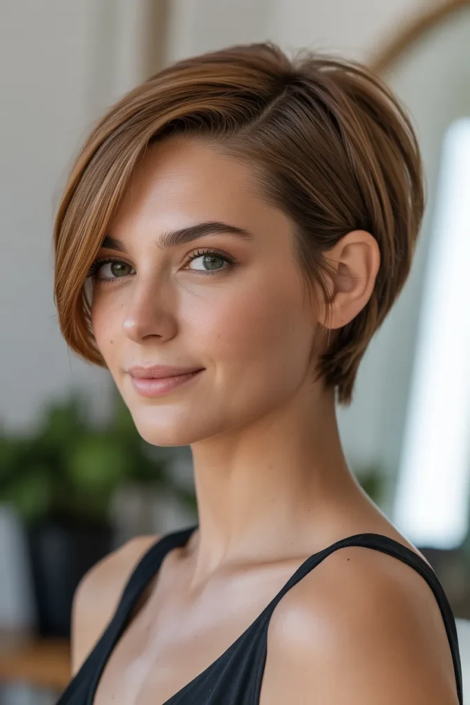 Elegant Pixie with Soft Side Sweep