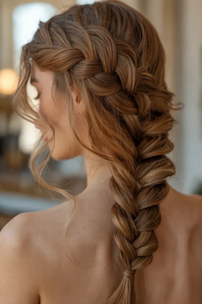 Fishtail Braid with Loose Waves