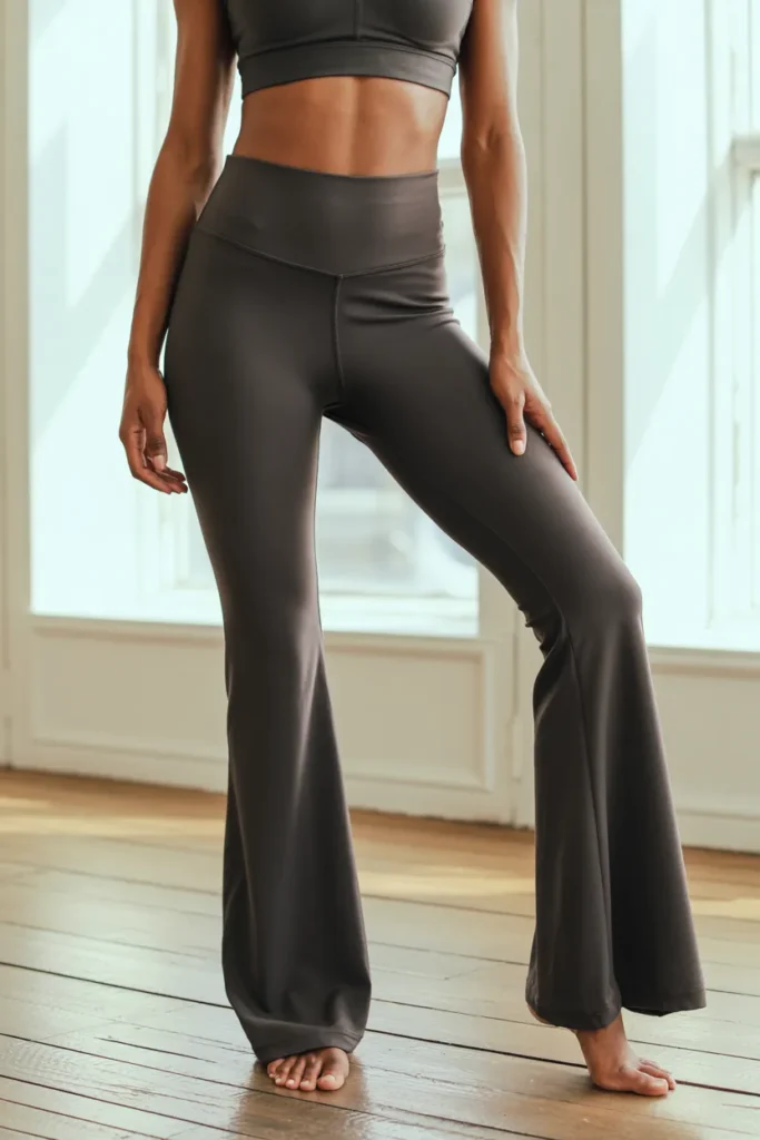 Flared Leggings with Fitted Sports Bra