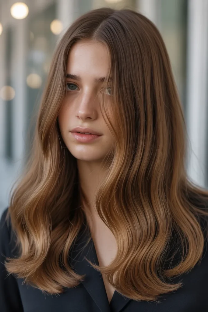 Glossy Honey Brown with Micro Highlights