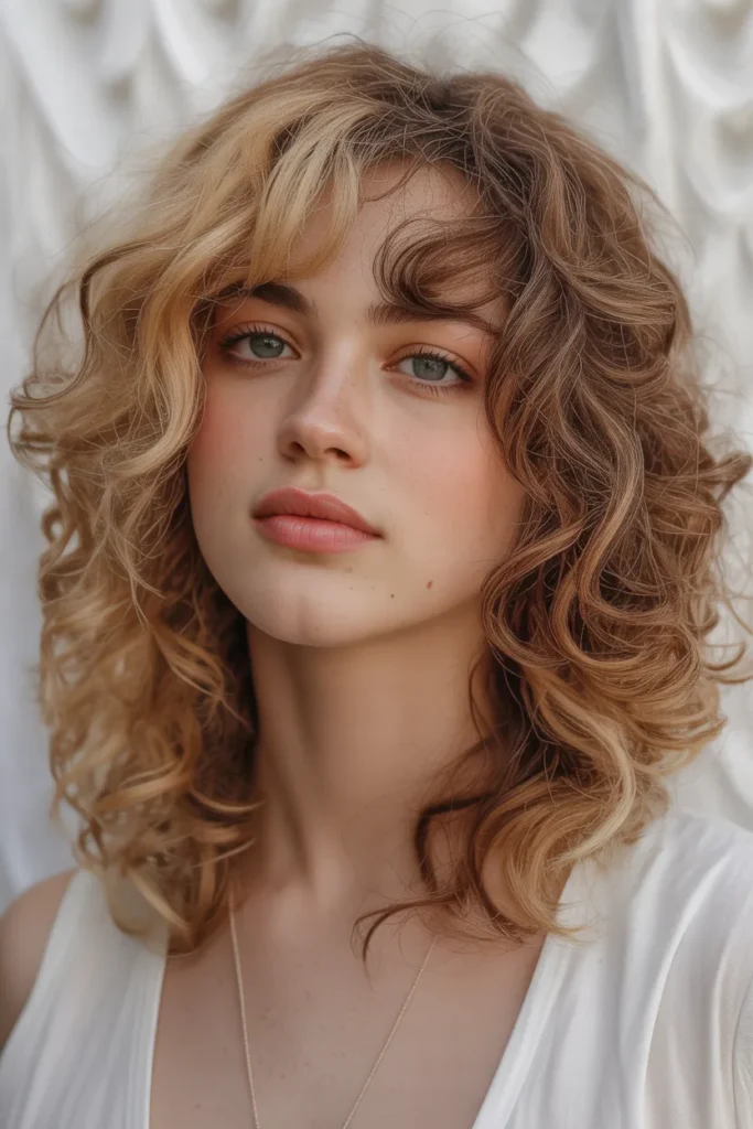 Golden Blonde and Chestnut Calico Hair Design