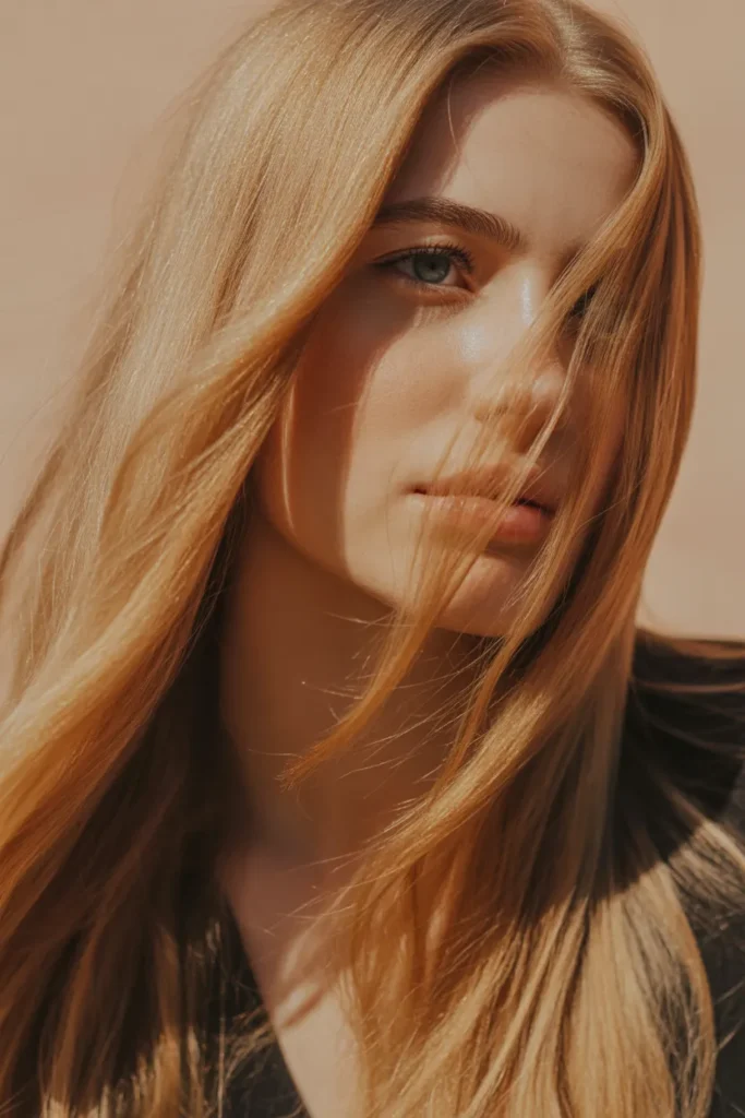 Golden Honey Blonde with Soft Shine