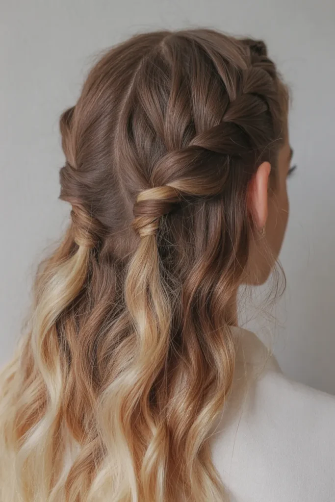 Half-Up Twisted Braids