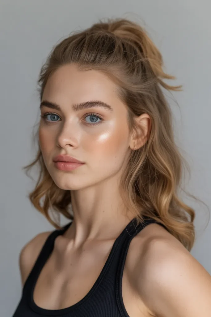 High Ponytail with Natural Volume