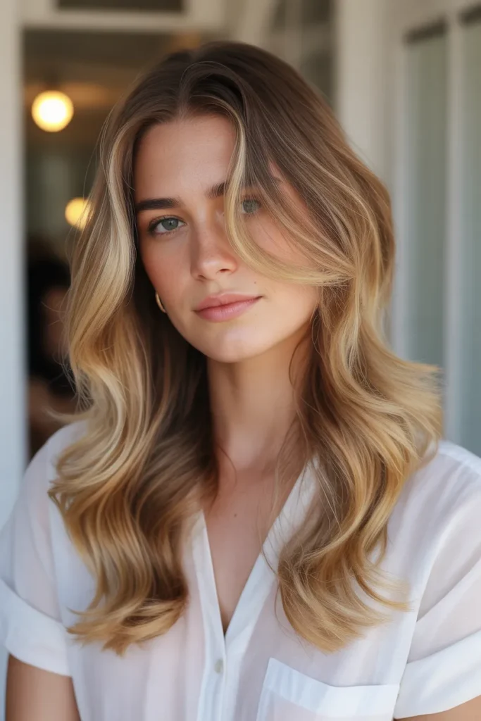 Honey Blonde with Caramel Ombre