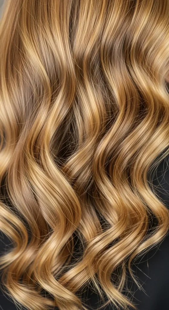 Honey Blonde with Natural Texture