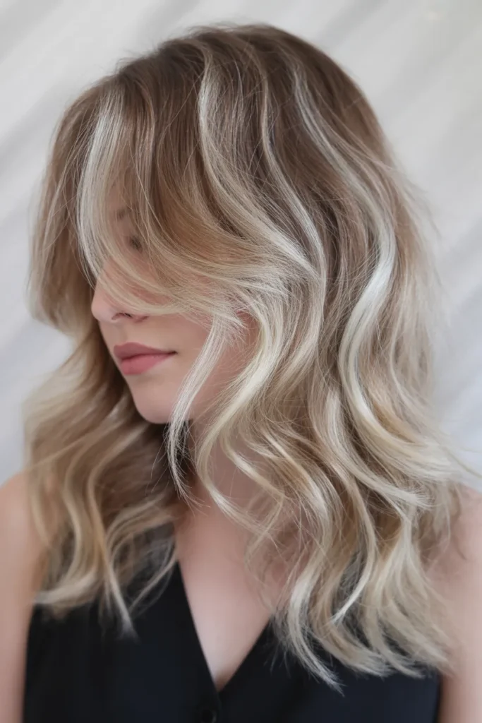 Honey Blonde with Platinum Balayage