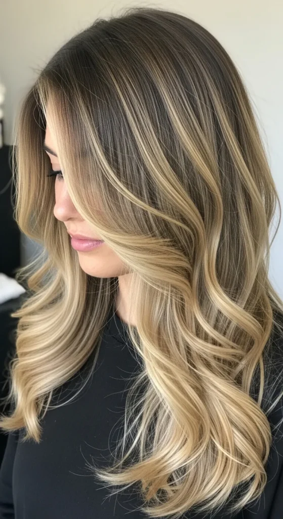 Honey Blonde with Root Melt