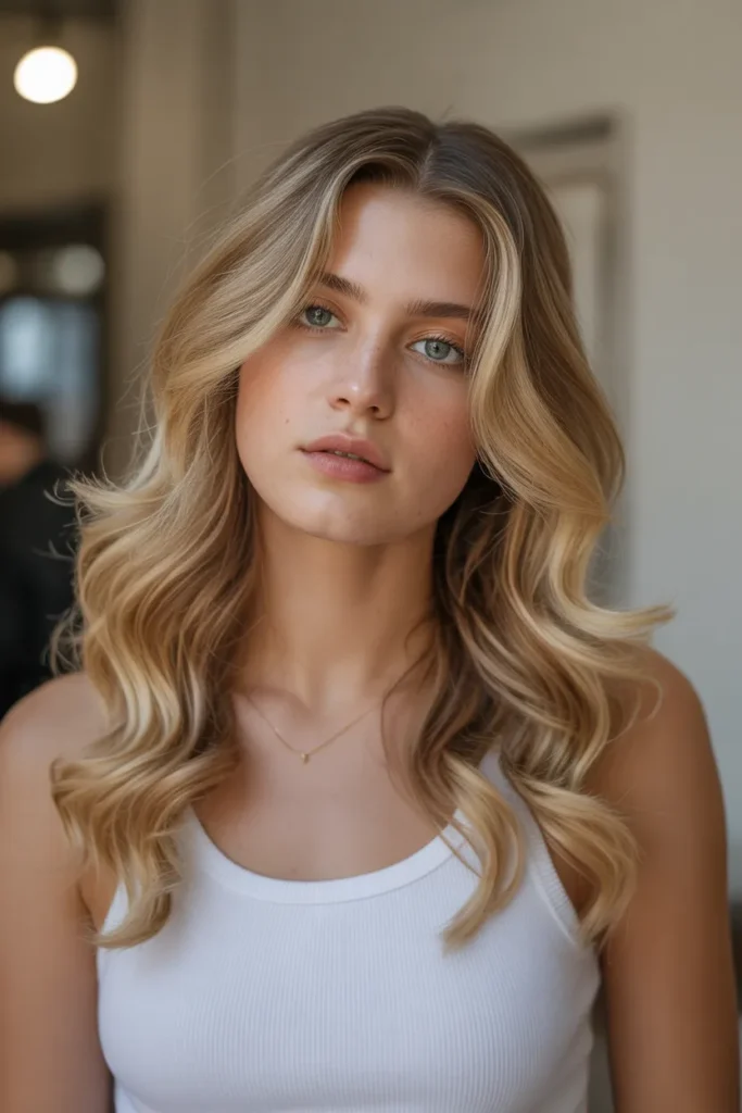 Honey Blonde with Soft Caramel Babylights