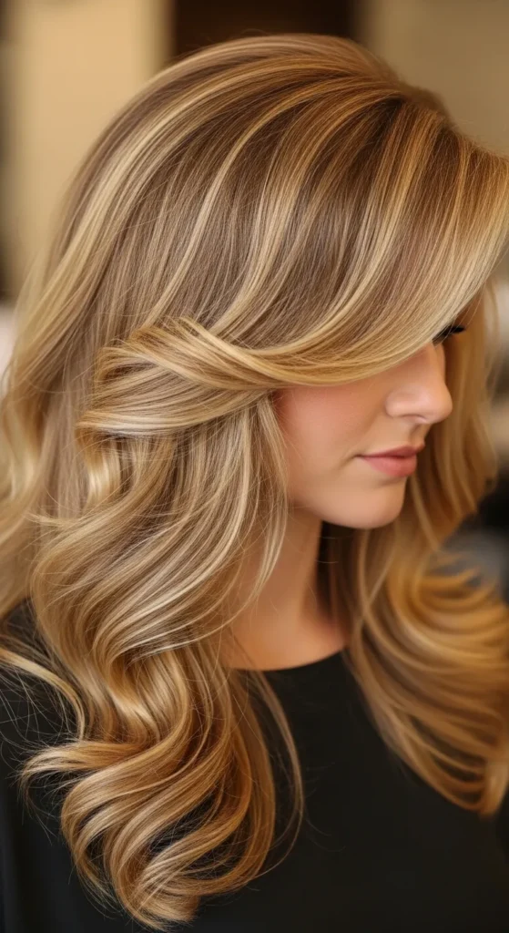 Honey Blonde with Soft Volume