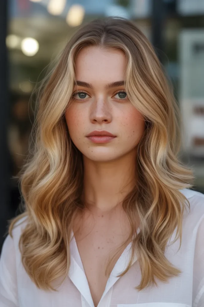 Honey Blonde with Subtle Strawberry Hints