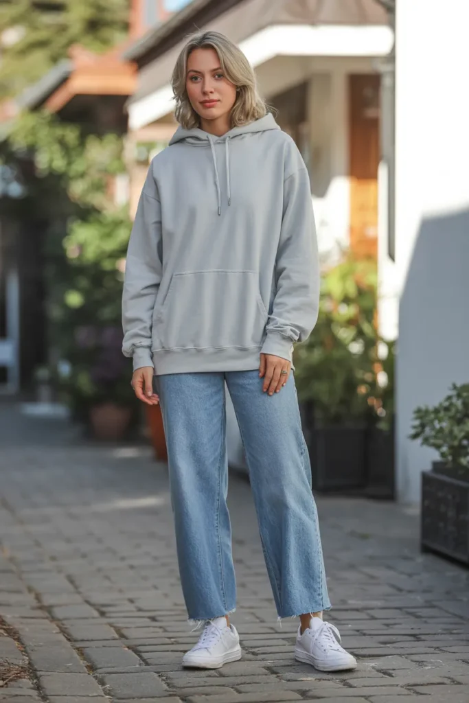 Hoodie with Straight-Leg Jeans