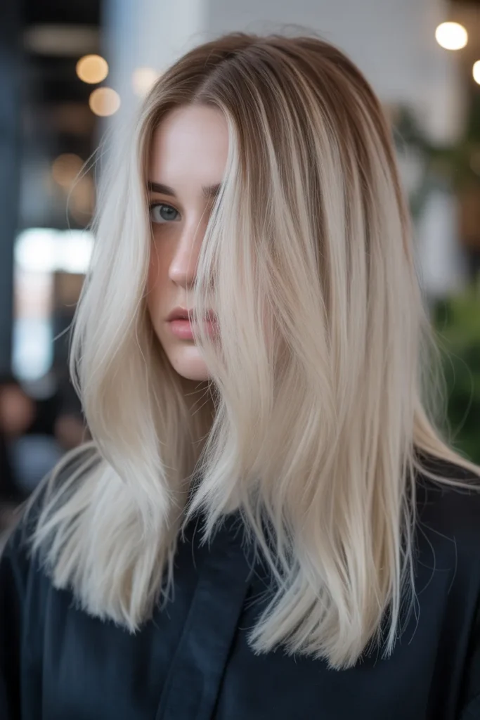 Icy Blonde and Ash Brown Calico Design