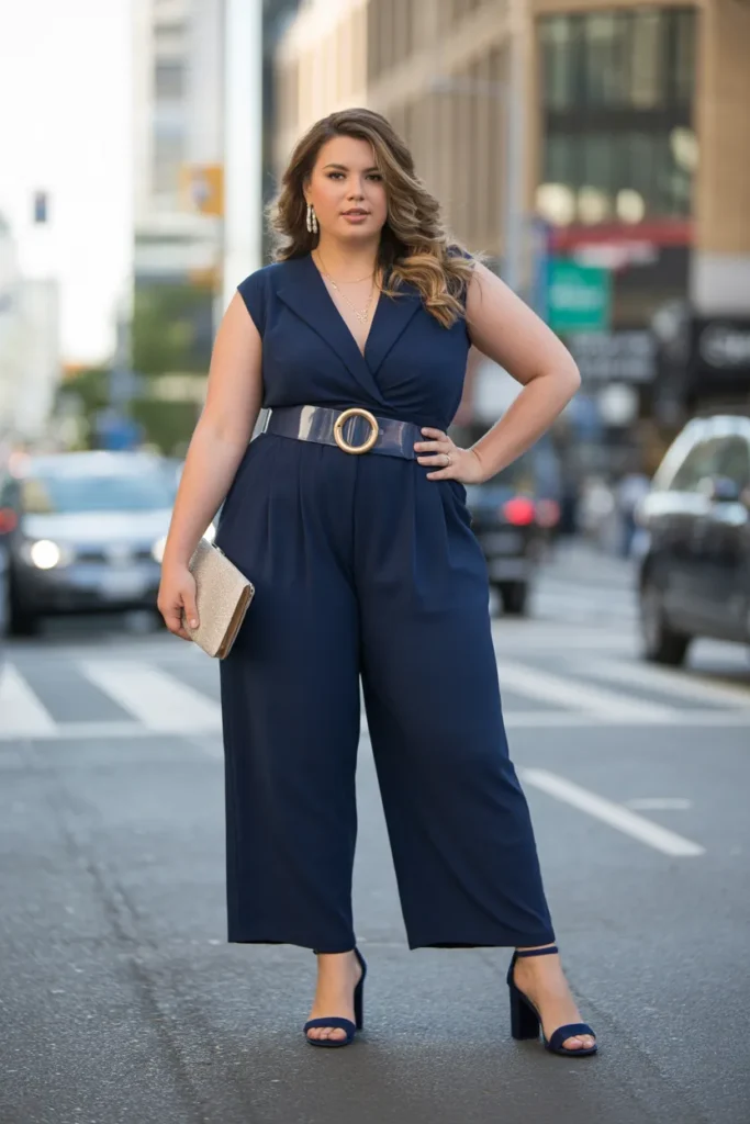 Jumpsuit with Statement Belt