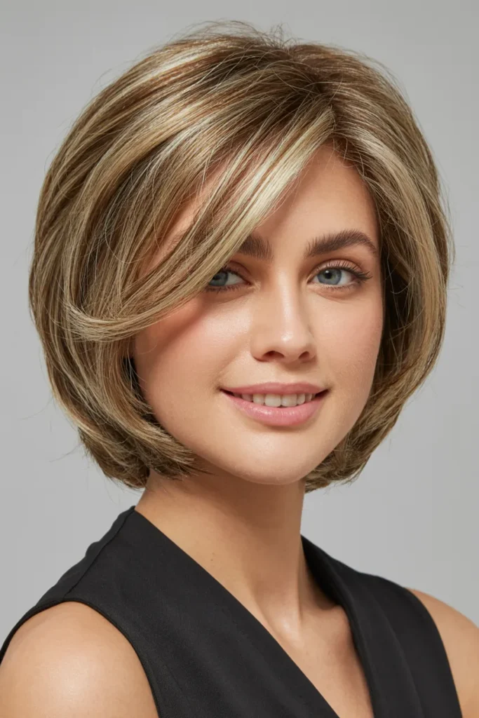 Layered Bob with Face-Framing Pieces