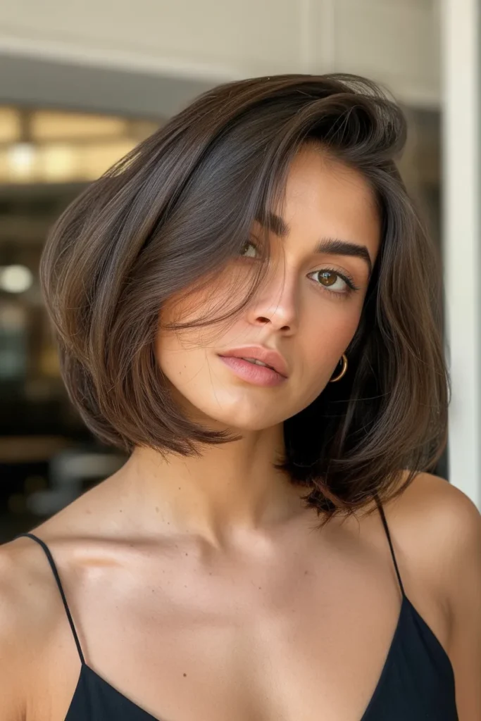 Layered Bob with Side Part