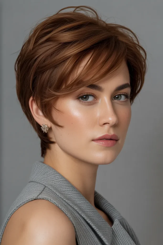 Layered Crop with Side Sweep