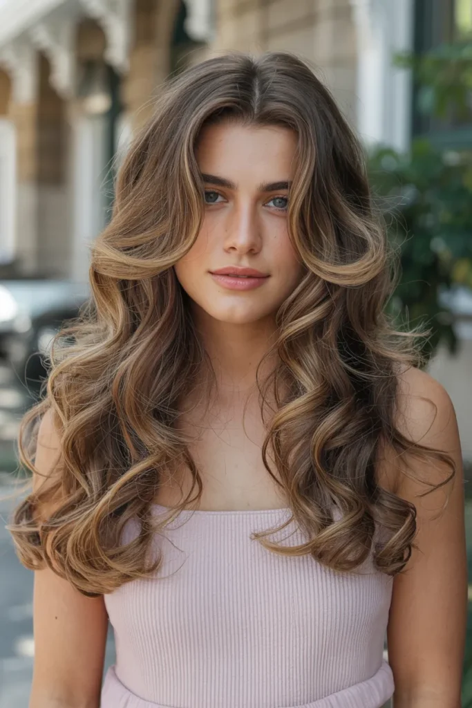 Layered Hair with Loose Curls