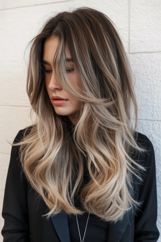 Layered Hair with Subtle Ombre