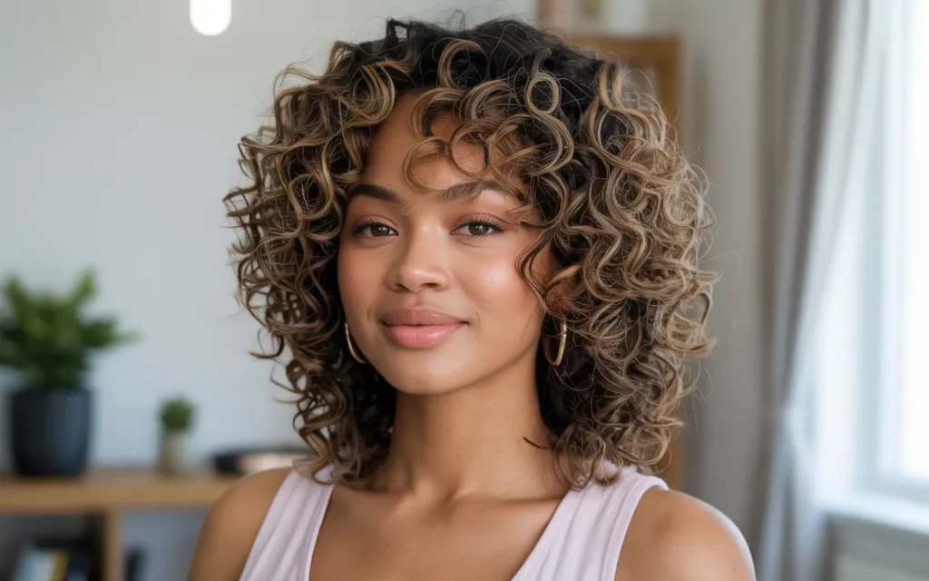 Layered Natural Curls,