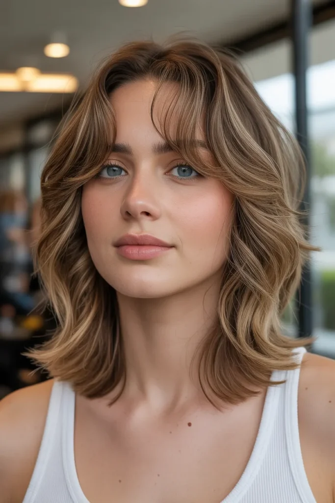 Layered Shag with Soft Highlights