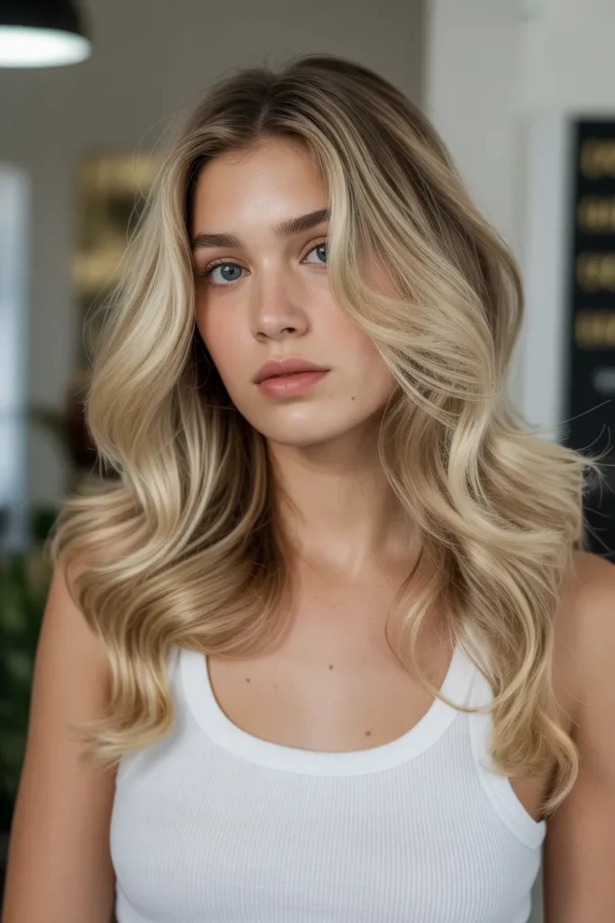Light Honey Blonde with Platinum Accents