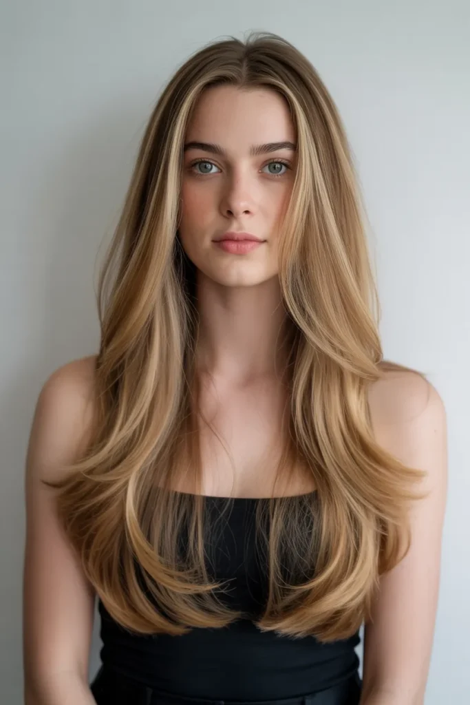 Long Fine Hair with Invisible Layers