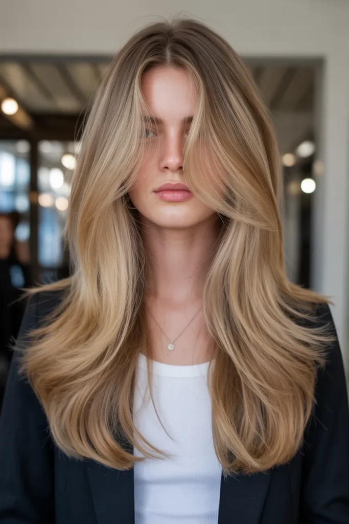 Long Hair with Soft Layered Ends