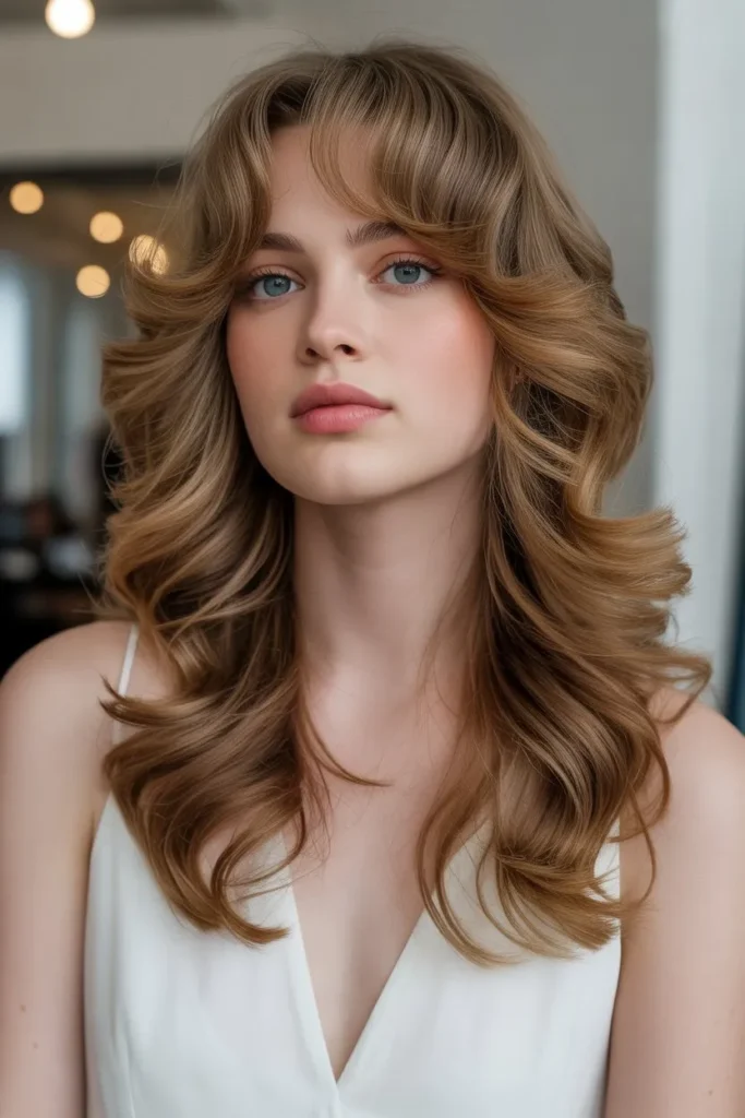 Long Layered Hair with Soft Curls